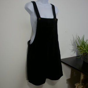 corduroy overall black dress